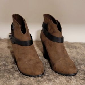 Brown booties